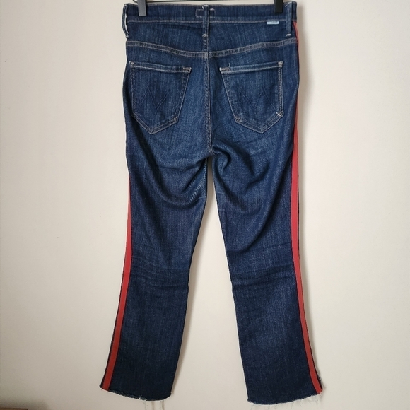 MOTHER | Insider Crop Step Fray Denim Jeans in Speed Racer - Size 25 - Picture 9 of 16